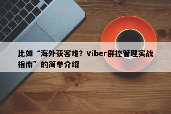 比如“海外获客难？Viber群控管理实战指南”的简单介绍