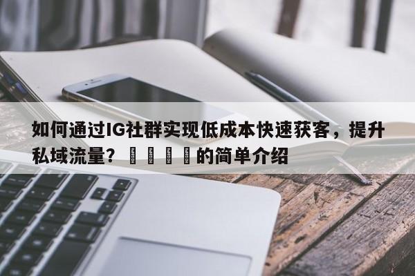 如何通过IG社群实现低成本快速获客，提升私域流量？🎯的简单介绍