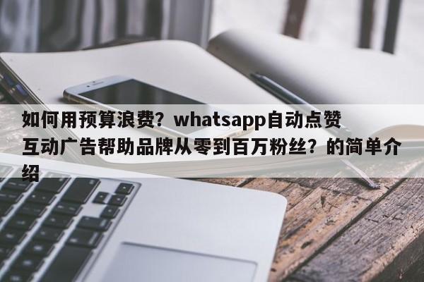 如何用预算浪费?whatsapp自动点赞互动广告帮助品牌从零到百万粉丝?的简单介绍