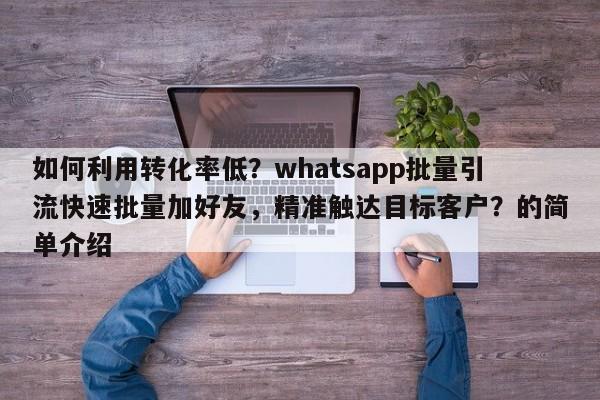 如何利用转化率低？whatsapp批量引流快速批量加好友，精准触达目标客户？的简单介绍