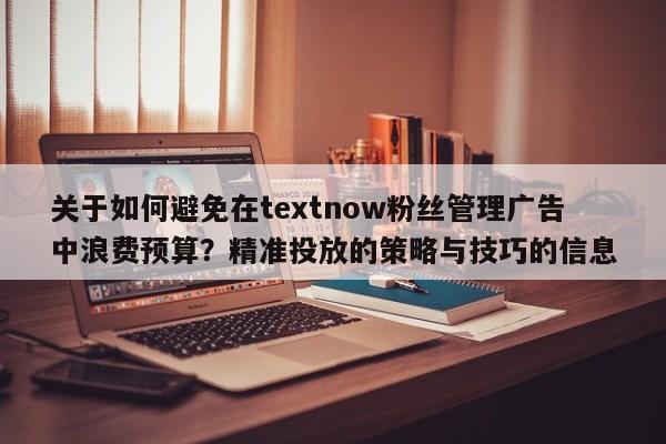 关于如何避免在textnow粉丝管理广告中浪费预算？精准投放的策略与技巧的信息
