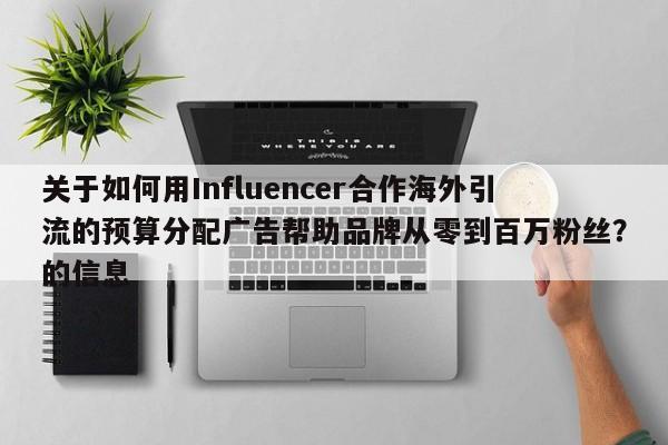 关于如何用Influencer合作海外引流的预算分配广告帮助品牌从零到百万粉丝？的信息