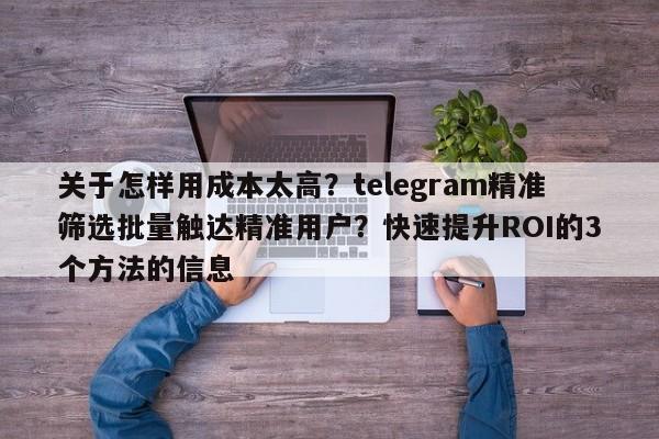 关于怎样用成本太高？telegram精准筛选批量触达精准用户？快速提升ROI的3个方法的信息