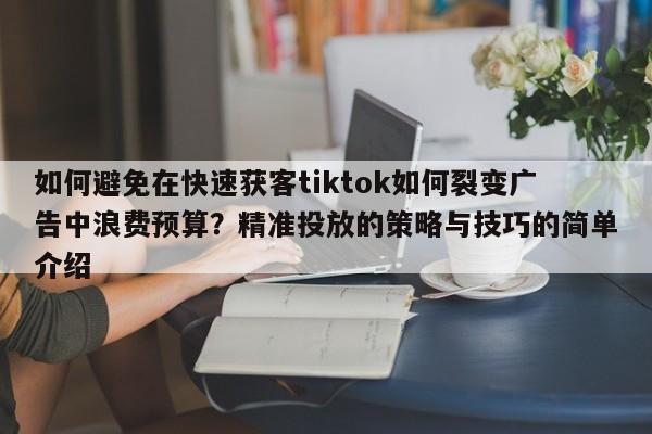 如何避免在快速获客tiktok如何裂变广告中浪费预算?精准投放的策略与技巧的简单介绍