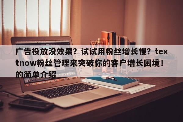 广告投放没效果？试试用粉丝增长慢？textnow粉丝管理来突破你的客户增长困境！的简单介绍