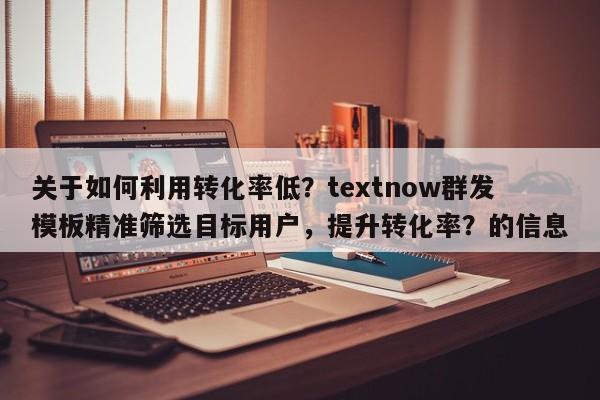 关于如何利用转化率低？textnow群发模板精准筛选目标用户，提升转化率？的信息