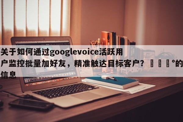 关于如何通过googlevoice活跃用户监控批量加好友，精准触达目标客户？💰的信息