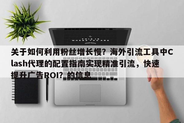 关于如何利用粉丝增长慢？海外引流工具中Clash代理的配置指南实现精准引流，快速提升广告ROI？的信息