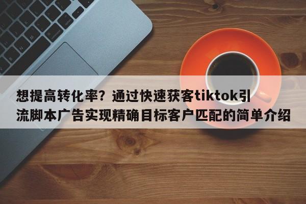 想提高转化率？通过快速获客tiktok引流脚本广告实现精确目标客户匹配的简单介绍