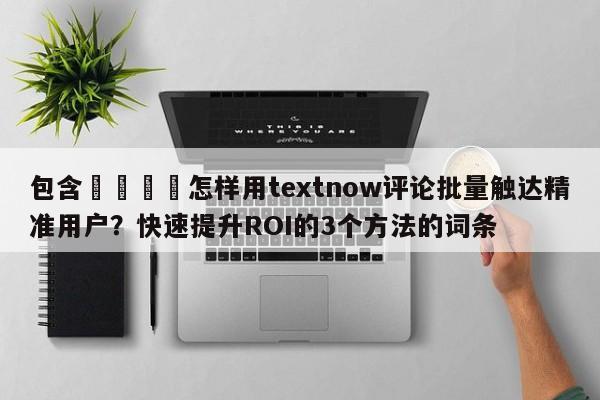 包含🚀怎样用textnow评论批量触达精准用户？快速提升ROI的3个方法的词条