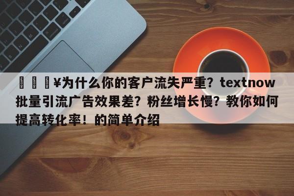 🔥为什么你的客户流失严重？textnow批量引流广告效果差？粉丝增长慢？教你如何提高转化率！的简单介绍