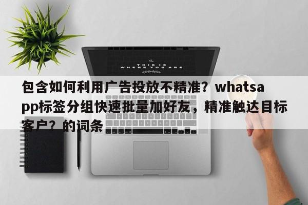 包含如何利用广告投放不精准？whatsapp标签分组快速批量加好友，精准触达目标客户？的词条