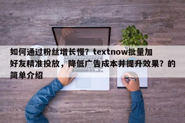 如何通过粉丝增长慢？textnow批量加好友精准投放，降低广告成本并提升效果？的简单介绍
