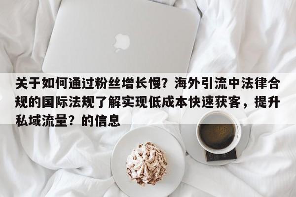 关于如何通过粉丝增长慢？海外引流中法律合规的国际法规了解实现低成本快速获客，提升私域流量？的信息