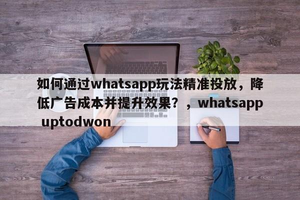 如何通过whatsapp玩法精准投放，降低广告成本并提升效果？，whatsapp uptodwon