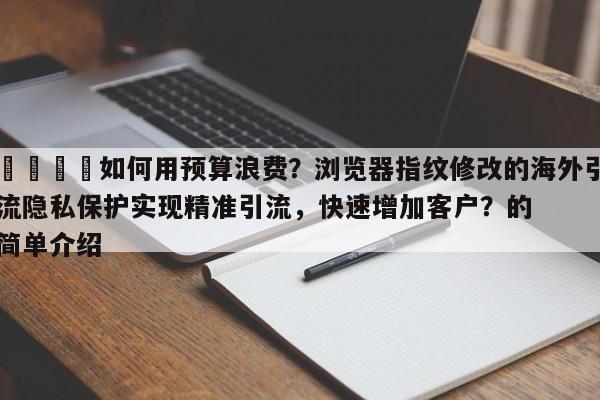 🎯如何用预算浪费？浏览器指纹修改的海外引流隐私保护实现精准引流，快速增加客户？的简单介绍