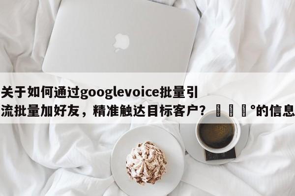 关于如何通过googlevoice批量引流批量加好友，精准触达目标客户？💰的信息