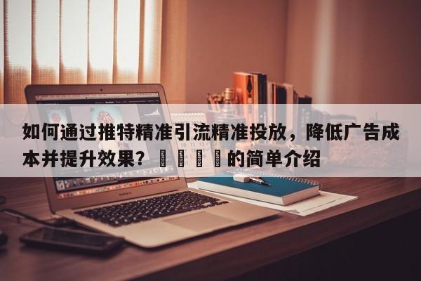 如何通过推特精准引流精准投放，降低广告成本并提升效果？💡的简单介绍