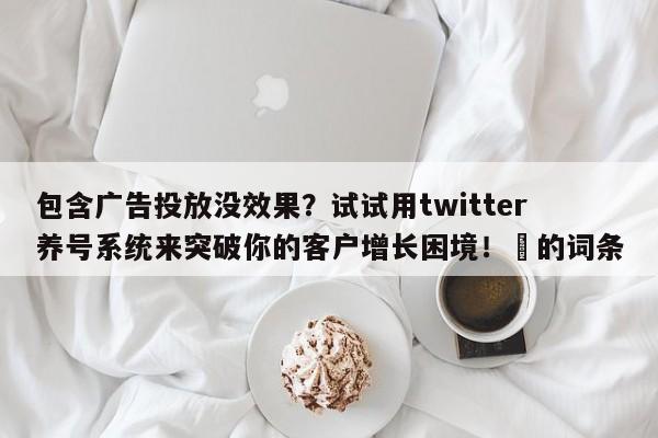 包含广告投放没效果?试试用twitter养号系统来突破你的客户增长困境!⚡的词条