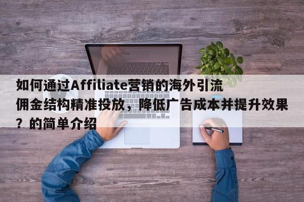 如何通过Affiliate营销的海外引流佣金结构精准投放，降低广告成本并提升效果？的简单介绍