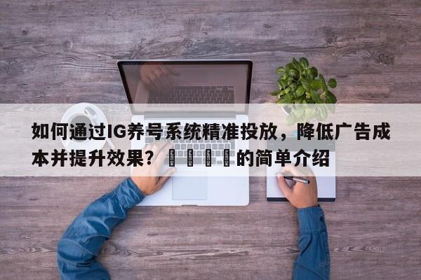 如何通过IG养号系统精准投放，降低广告成本并提升效果？🎯的简单介绍
