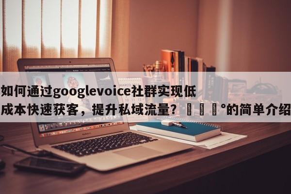 如何通过googlevoice社群实现低成本快速获客，提升私域流量？💰的简单介绍