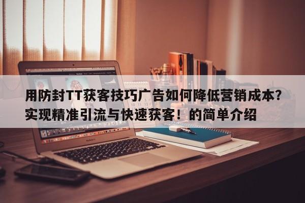 用防封TT获客技巧广告如何降低营销成本?实现精准引流与快速获客!的简单介绍