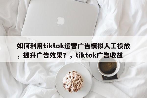 如何利用tiktok运营广告模拟人工投放，提升广告效果？，tiktok广告收益