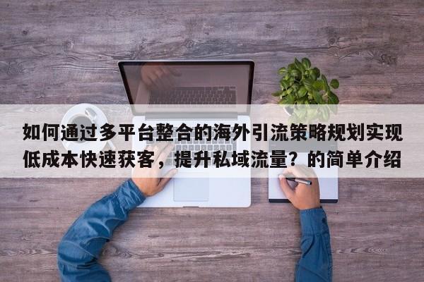 如何通过多平台整合的海外引流策略规划实现低成本快速获客，提升私域流量？的简单介绍