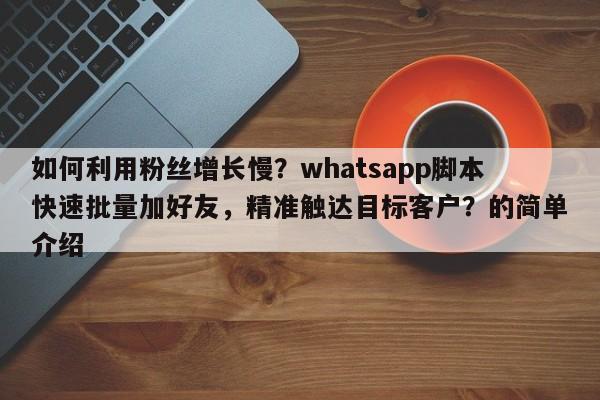 如何利用粉丝增长慢？whatsapp脚本快速批量加好友，精准触达目标客户？的简单介绍
