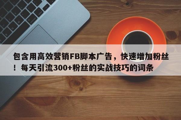 包含用高效营销FB脚本广告，快速增加粉丝！每天引流300+粉丝的实战技巧的词条