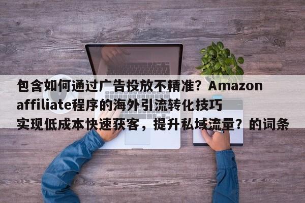 包含如何通过广告投放不精准？Amazonaffiliate程序的海外引流转化技巧实现低成本快速获客，提升私域流量？的词条
