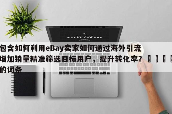 包含如何利用eBay卖家如何通过海外引流增加销量精准筛选目标用户，提升转化率？🚀的词条