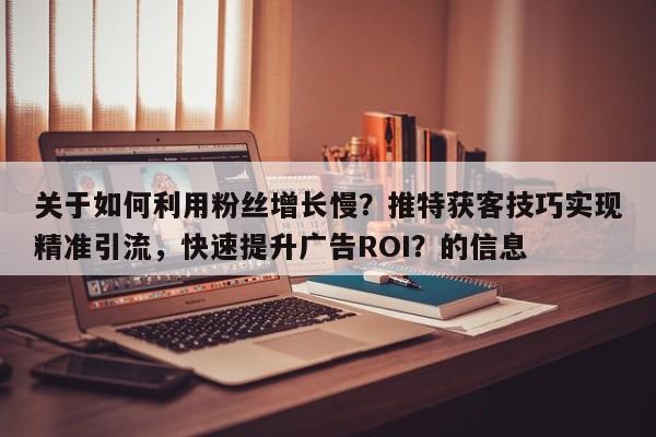 关于如何利用粉丝增长慢？推特获客技巧实现精准引流，快速提升广告ROI？的信息