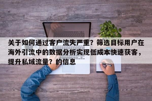 关于如何通过客户流失严重？筛选目标用户在海外引流中的数据分析实现低成本快速获客，提升私域流量？的信息