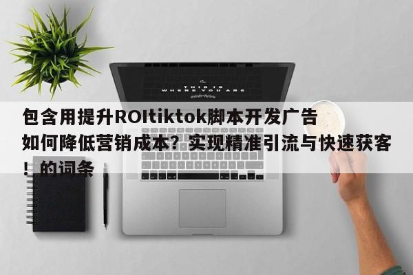包含用提升ROItiktok脚本开发广告如何降低营销成本?实现精准引流与快速获客!的词条