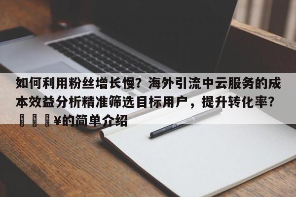 如何利用粉丝增长慢？海外引流中云服务的成本效益分析精准筛选目标用户，提升转化率？🔥的简单介绍