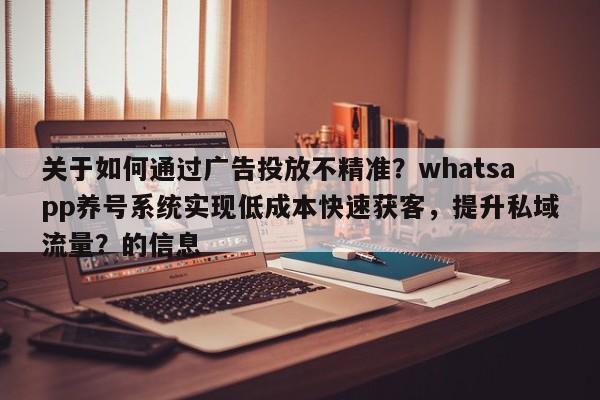 关于如何通过广告投放不精准？whatsapp养号系统实现低成本快速获客，提升私域流量？的信息