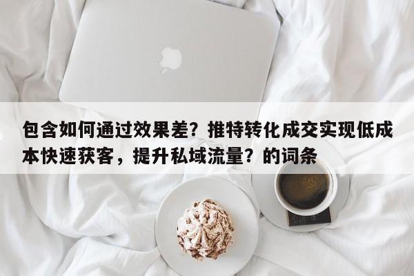 包含如何通过效果差？推特转化成交实现低成本快速获客，提升私域流量？的词条