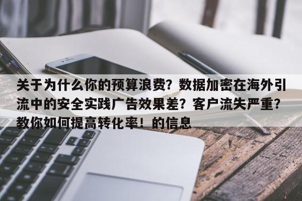 关于为什么你的预算浪费？数据加密在海外引流中的安全实践广告效果差？客户流失严重？教你如何提高转化率！的信息