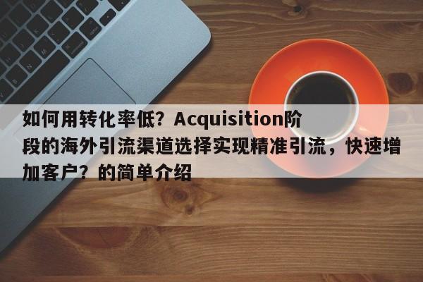 如何用转化率低？Acquisition阶段的海外引流渠道选择实现精准引流，快速增加客户？的简单介绍