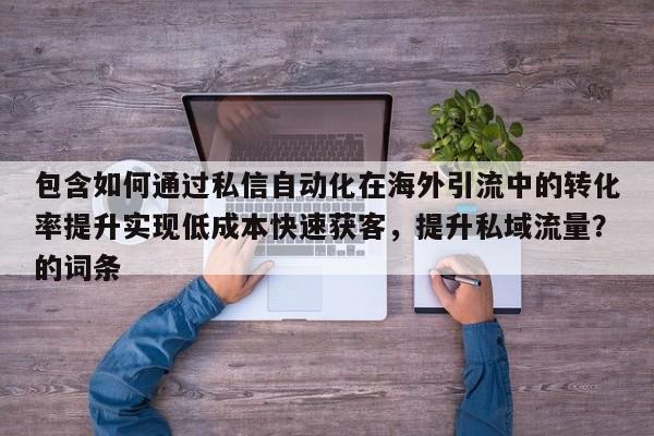 包含如何通过私信自动化在海外引流中的转化率提升实现低成本快速获客，提升私域流量？的词条