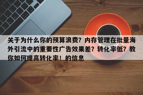 关于为什么你的预算浪费？内存管理在批量海外引流中的重要性广告效果差？转化率低？教你如何提高转化率！的信息