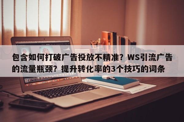 包含如何打破广告投放不精准？WS引流广告的流量瓶颈？提升转化率的3个技巧的词条