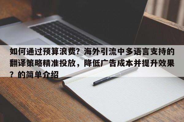 如何通过预算浪费？海外引流中多语言支持的翻译策略精准投放，降低广告成本并提升效果？的简单介绍