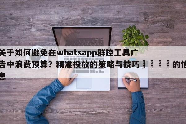 关于如何避免在whatsapp群控工具广告中浪费预算？精准投放的策略与技巧🎯的信息