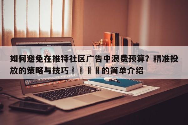 如何避免在推特社区广告中浪费预算？精准投放的策略与技巧📈的简单介绍