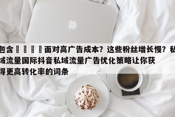 包含🎯面对高广告成本？这些粉丝增长慢？私域流量国际抖音私域流量广告优化策略让你获得更高转化率的词条