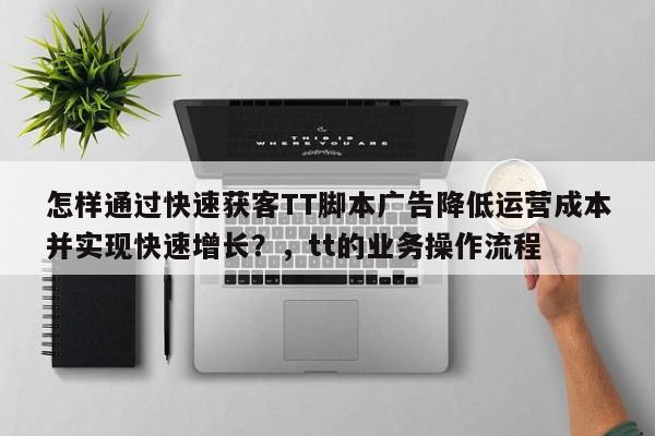 怎样通过快速获客TT脚本广告降低运营成本并实现快速增长？，tt的业务操作流程