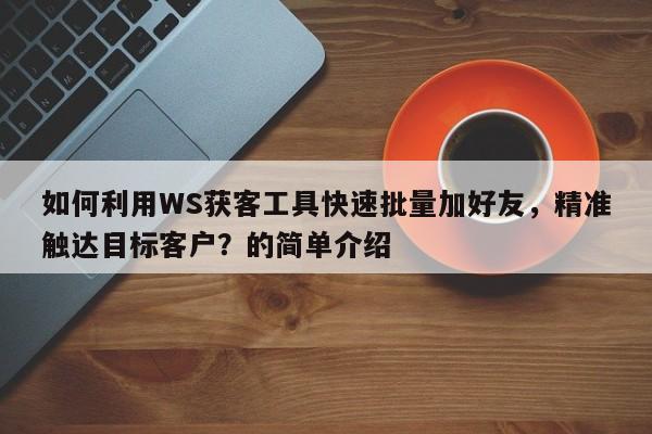 如何利用WS获客工具快速批量加好友，精准触达目标客户？的简单介绍